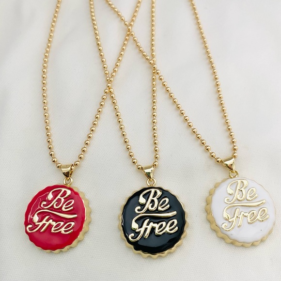 Be Free Bottle Cap Necklace - Picture 8 of 8